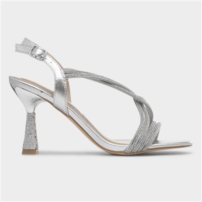 Christy Womens Silver Heel