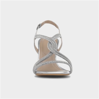 Christy Womens Silver Heel