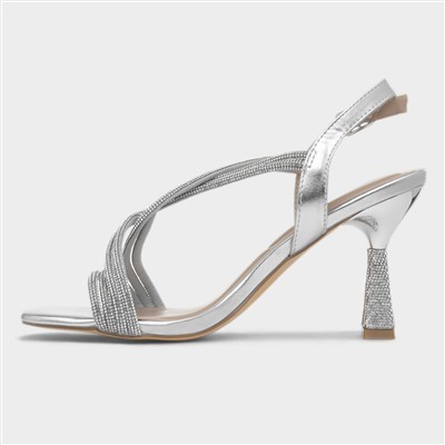 Christy Womens Silver Heel