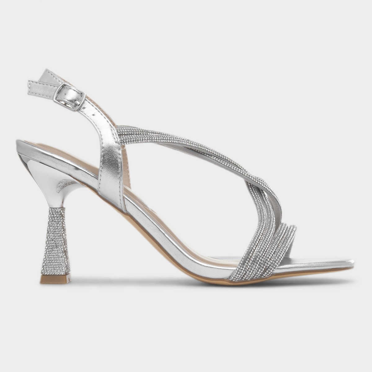 Christy Womens Silver Heel