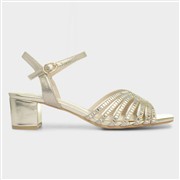 Lunar Twinkle Womens Gold Strappy Heel (Click For Details)