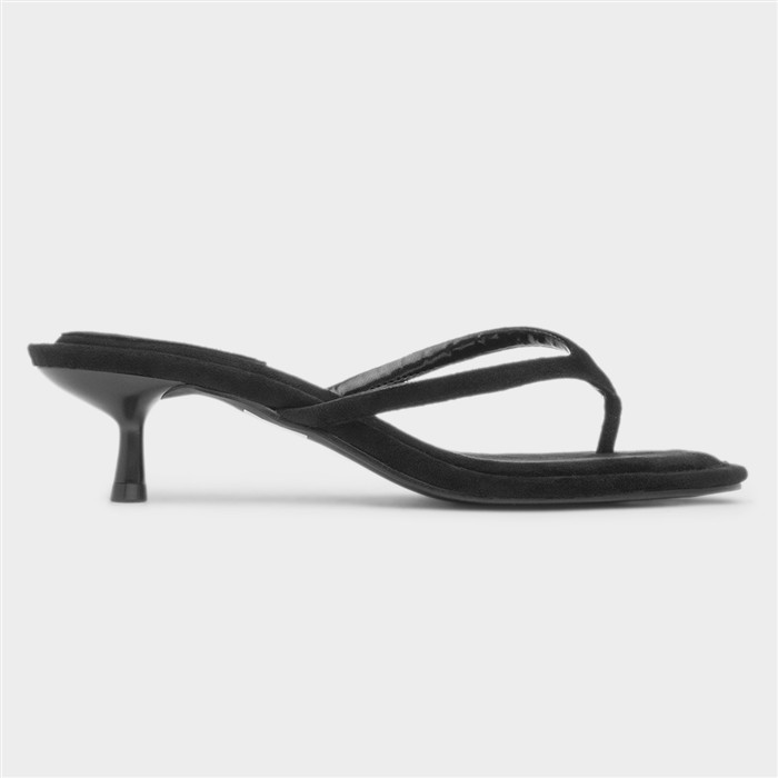 Lowri Womens Black Slip On Heel