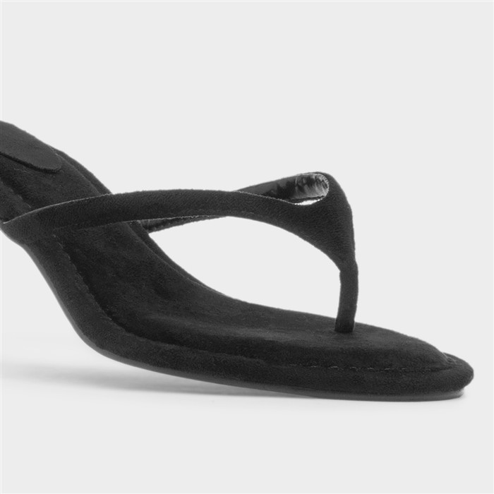 Lowri Womens Black Slip On Heel