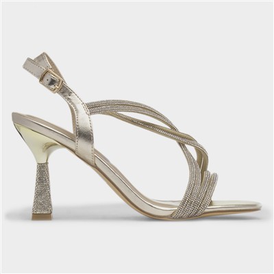 Christy Womens Gold Heel