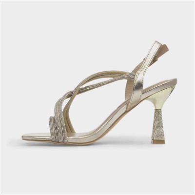 Christy Womens Gold Heel