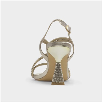 Christy Womens Gold Heel