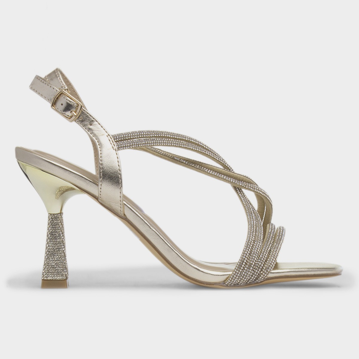 Christy Womens Gold Heels