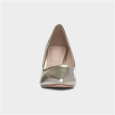 Miranda Womens Gold Heel