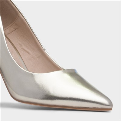 Miranda Womens Gold Heel