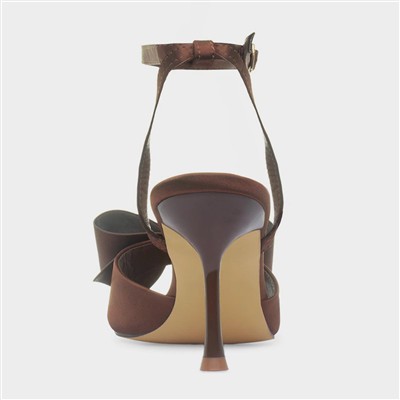 Belle Womens Chocolate Heel