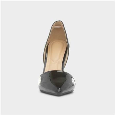 Millie Womens Black Patent Heel