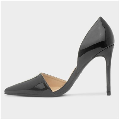 Millie Womens Black Patent Heel
