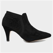 Lotus Kristina Womens Black Diamante Heeled Shoes (Click For Details)