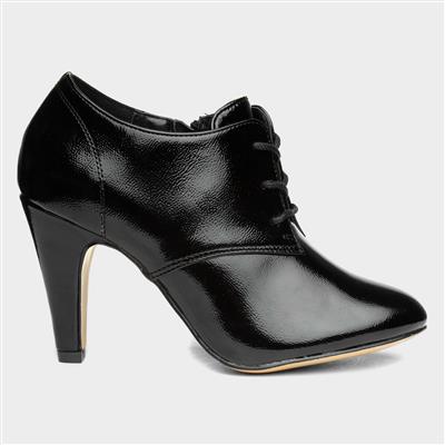 Sonia Womens Black Patent Heeled Shoes