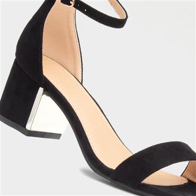 Halla1 Womens Black Sandals