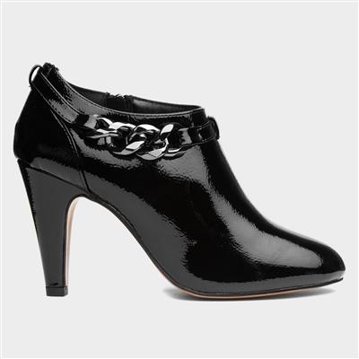 Alison Womens Black Patent Court Shoe