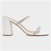 Truffle Garland9 Womens White Diamante Heel (Click For Details)