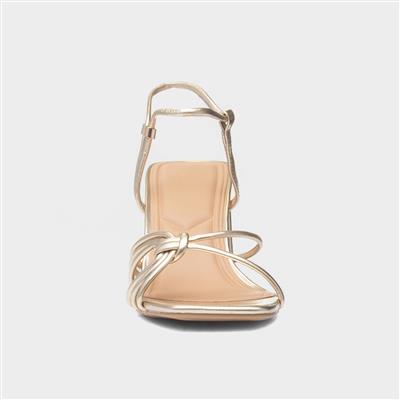 Harlow Womens Gold Heel