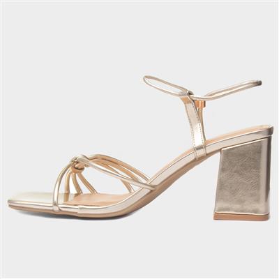 Harlow Womens Gold Heel