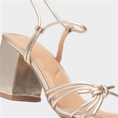 Harlow Womens Gold Heel