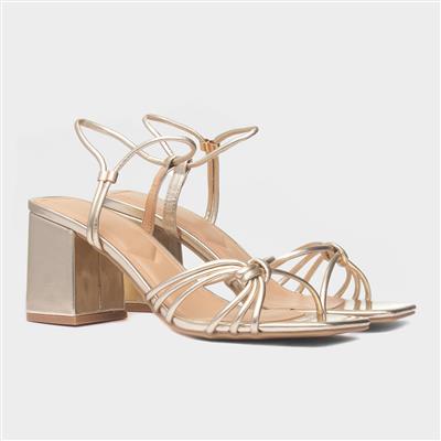 Harlow Womens Gold Heel