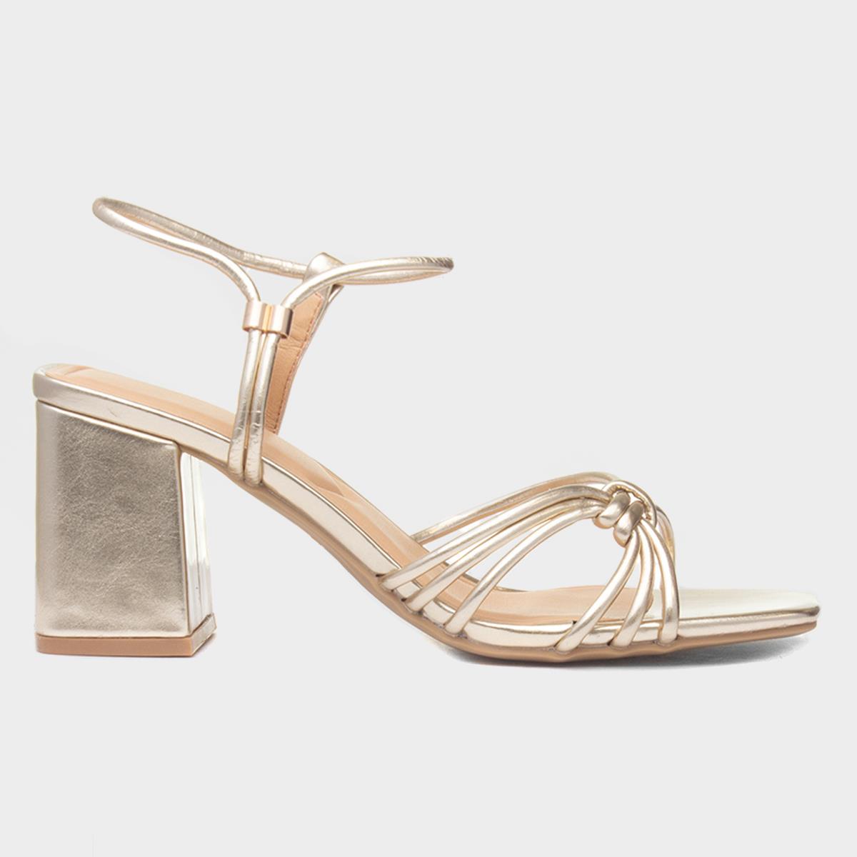 Harlow Womens Gold Heel