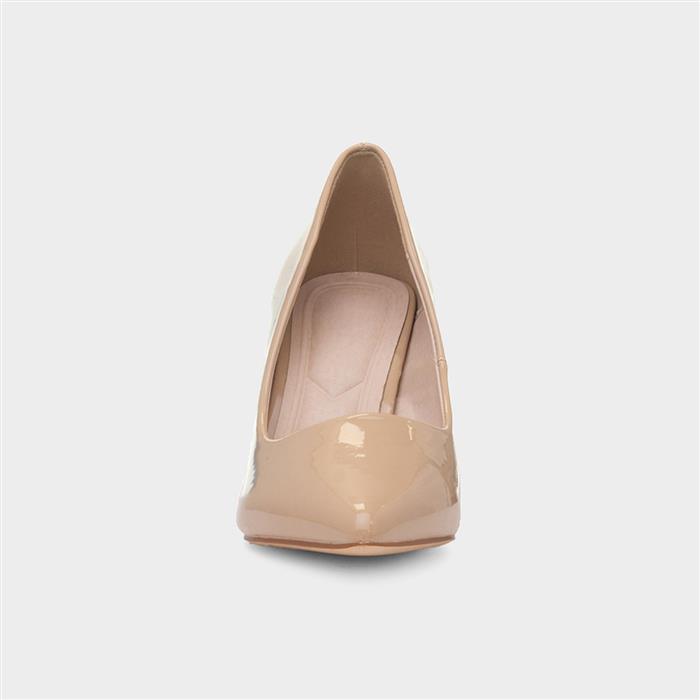 Miranda Womens Nude Patent Heel