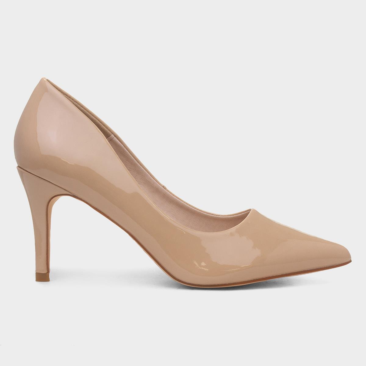 Miranda Womens Nude Patent Heel
