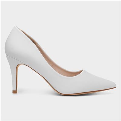 Miranda Womens White Heel