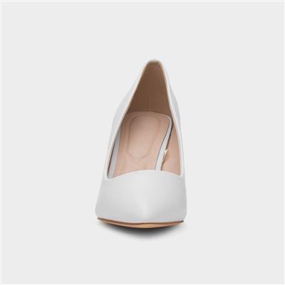 Miranda Womens White Heel