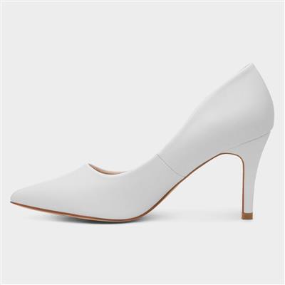 Miranda Womens White Heel