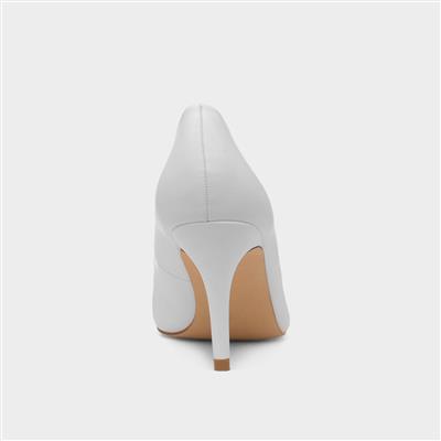 Miranda Womens White Heel