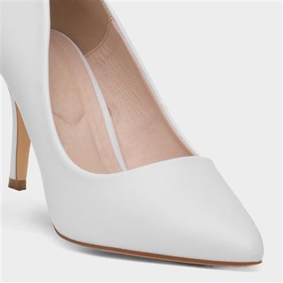 Miranda Womens White Heel