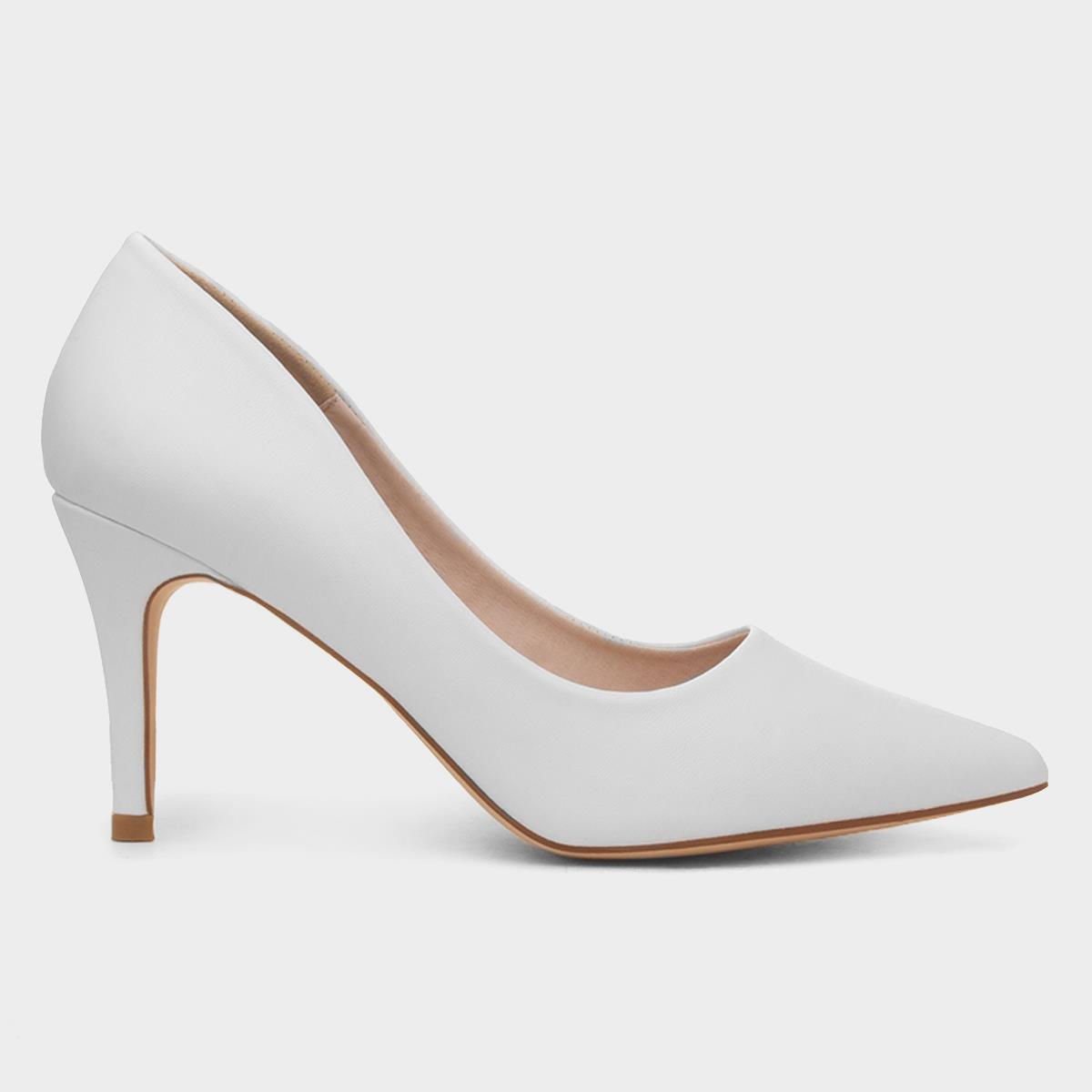 Miranda Womens White Heel