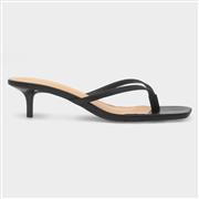Truffle Dua Womens Black Heeled Toe Post Sandal (Click For Details)
