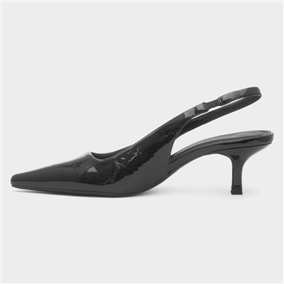 Celine Womens Black Patent Heel