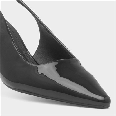Celine Womens Black Patent Heel