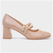 Truffle Mira Womens Nude Double Buckle Heel (Click For Details)