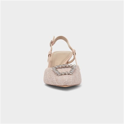 Vicki Womens Nude Heel