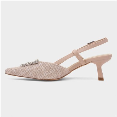 Vicki Womens Nude Heel