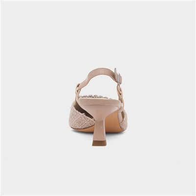 Vicki Womens Nude Heel