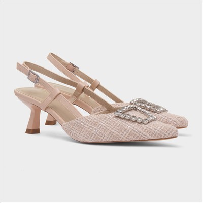 Vicki Womens Nude Heel