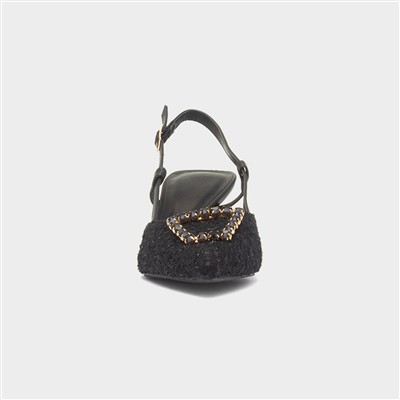 Vicki Womens Black Heel