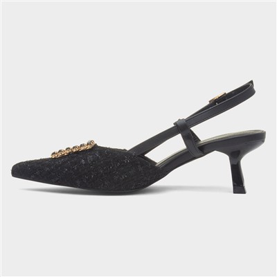 Vicki Womens Black Heel