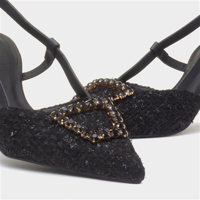 Vicki Womens Black Heel