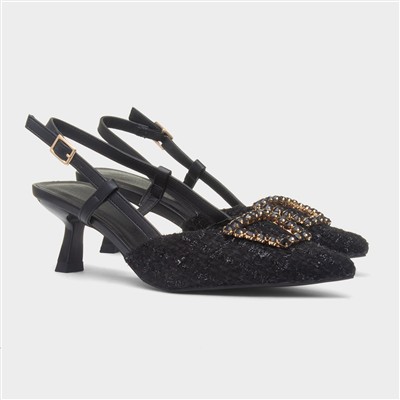 Vicki Womens Black Heel