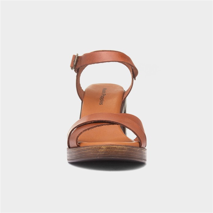 Georgia Womens Tan Leather Heel
