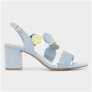 Marco Tozzi Womens Blue Heeled Vegan Sandal (Click For Details)