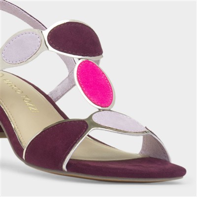 Womens Mulberry Block Heel Sandal