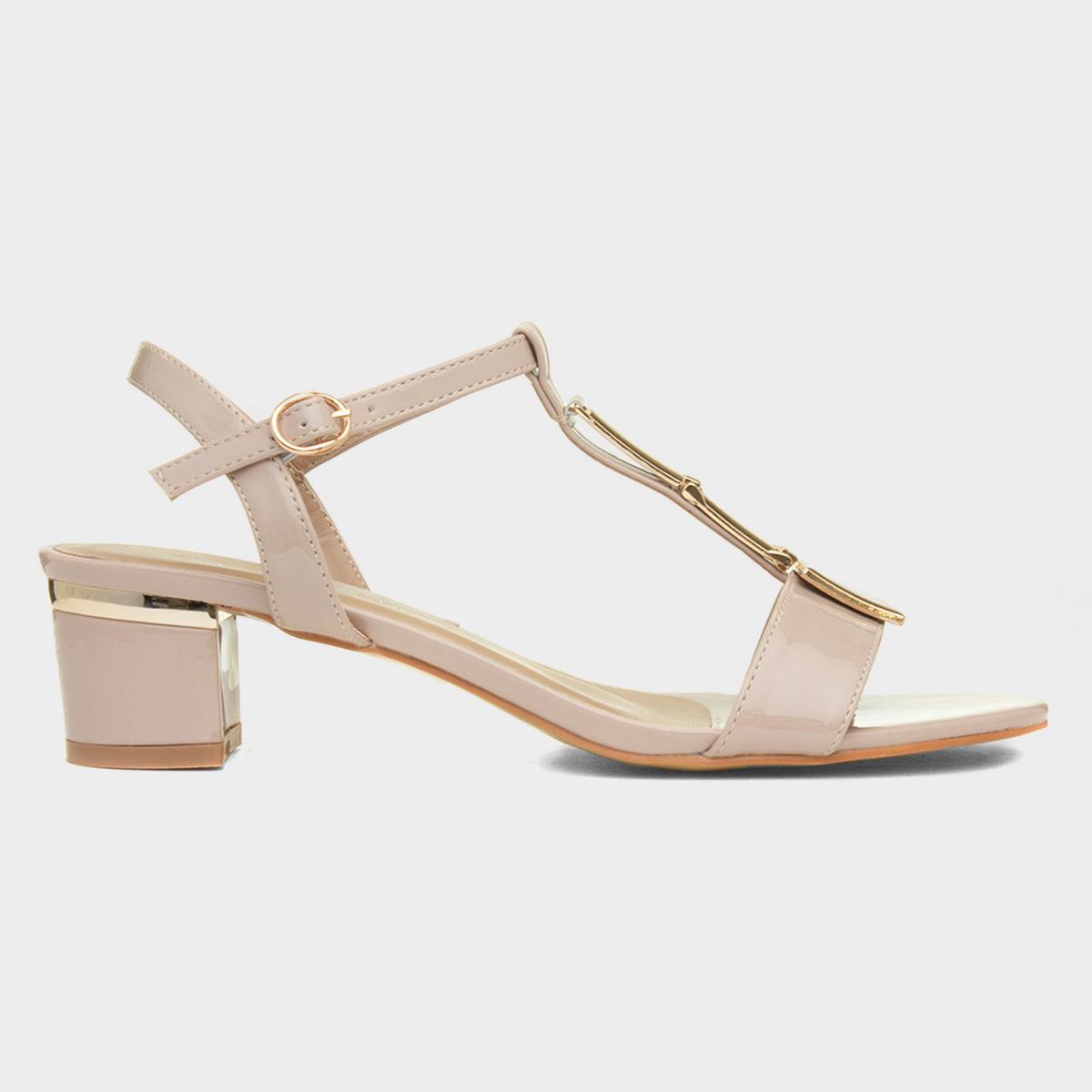 Blaze Womens Nude Patent Heel